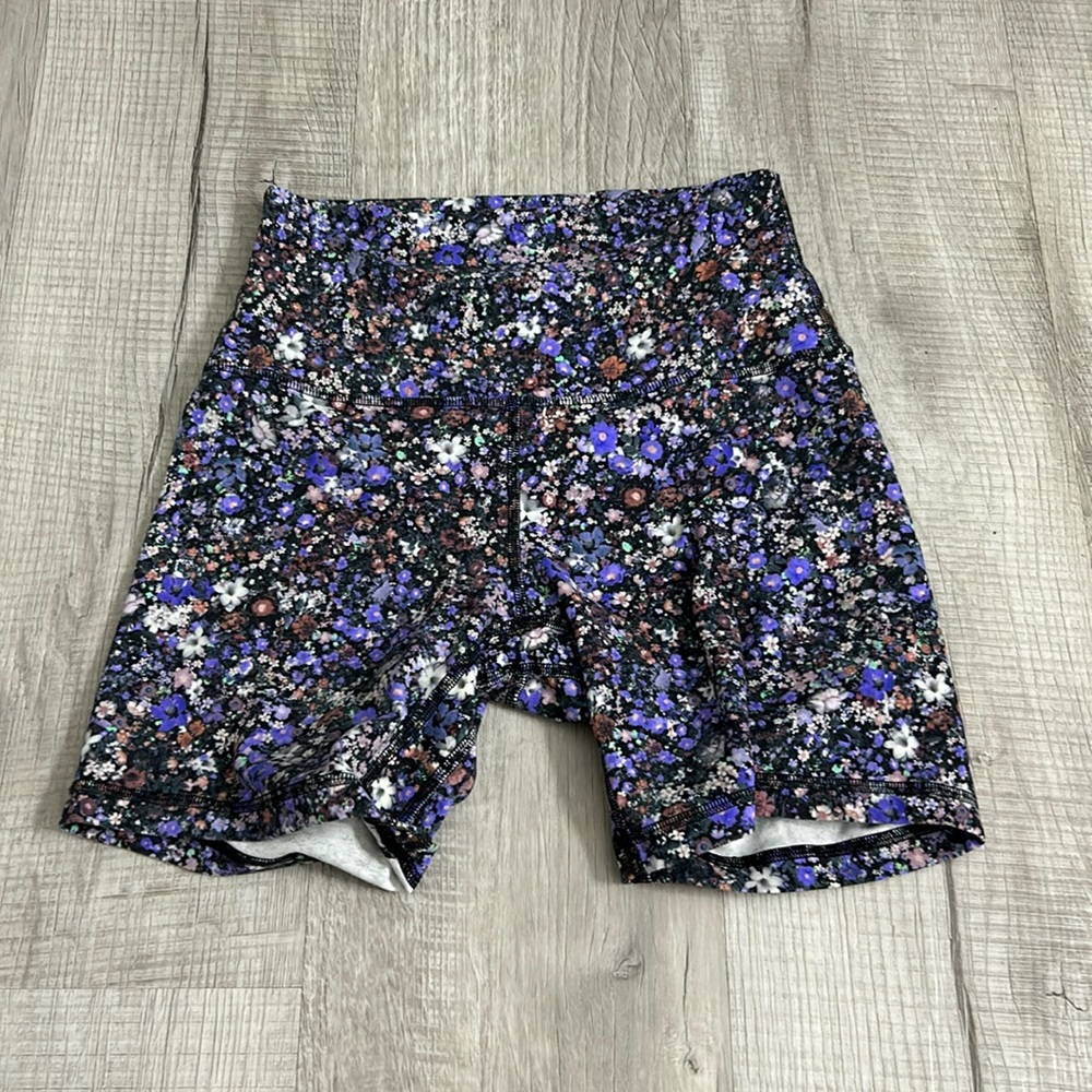 Floral biker shorts